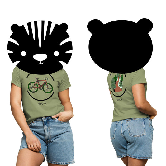 Bicycle & Open Road Women’s High-Waisted T-shirt