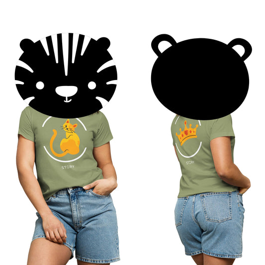 Cat & Crown Women’s High-Waisted T-Shirt