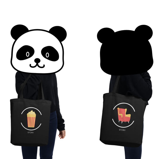 Popcorn & Couch Eco Tote Bag