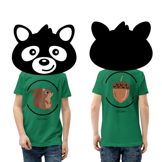 Squirrel & Acorn Kids/Teen T-Shirt