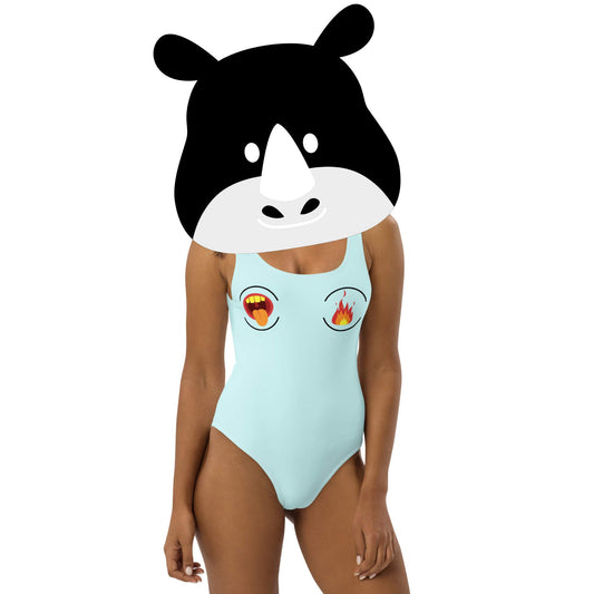 Tongue & Fire One-Piece Swimsuit