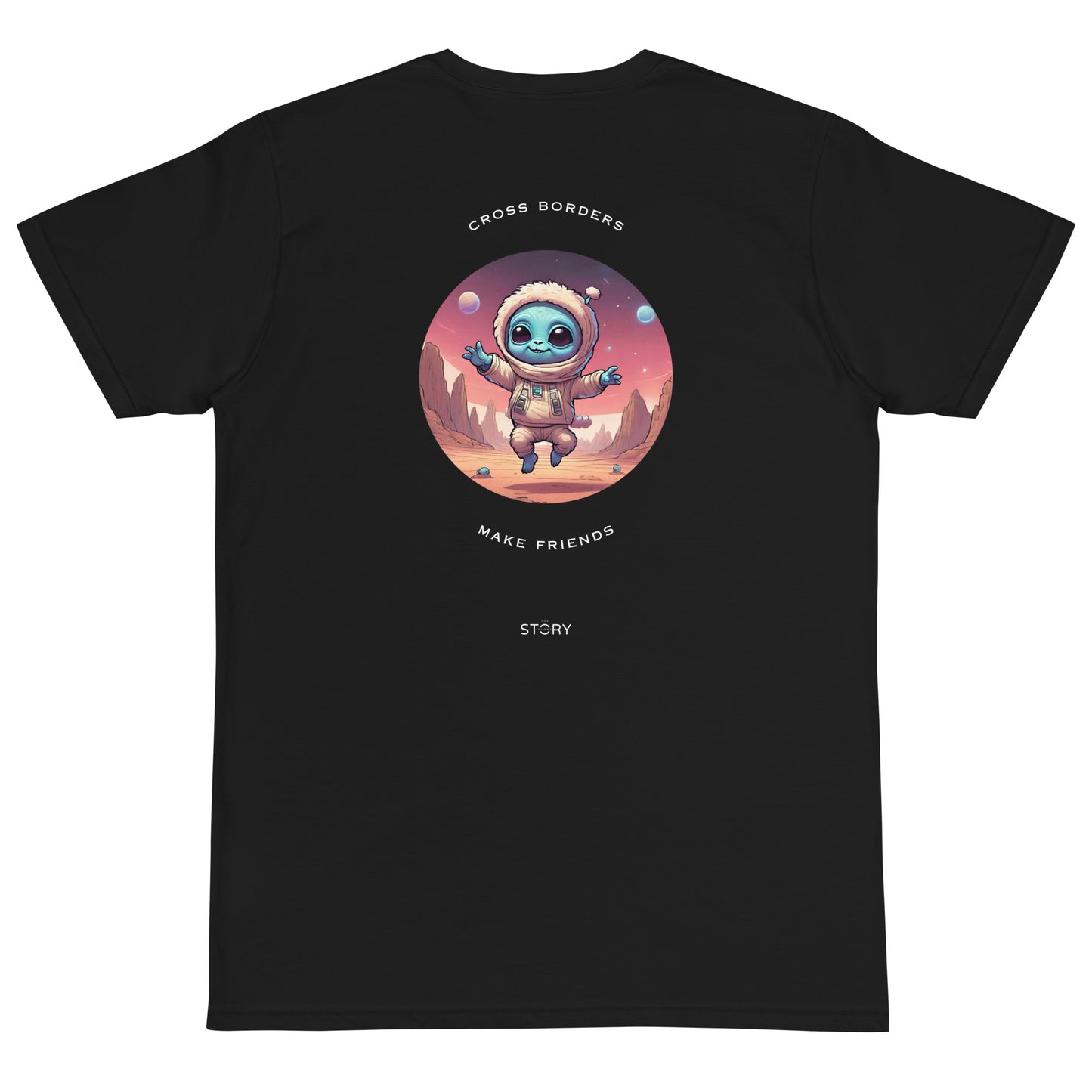 Astronaut & Alien Organic T-Shirt