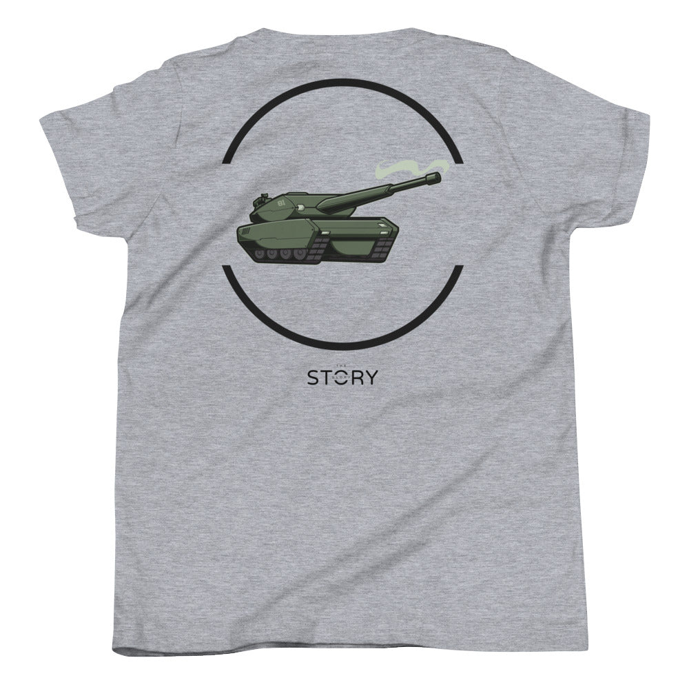 Peace & War Tank Kids/Teen T-Shirt