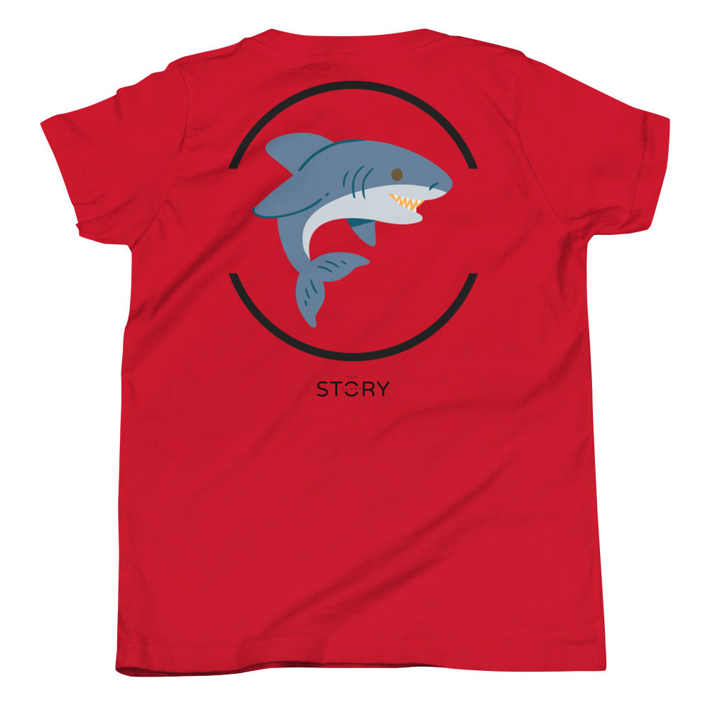 Scuba Diver & Shark Kids/Teen T-Shirt