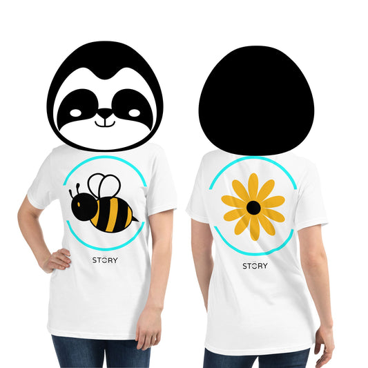 Bee & Flower Unisex Organic Cotton T-Shirt