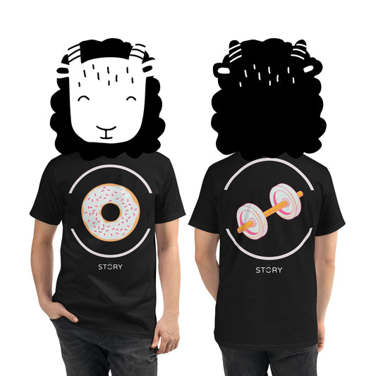 Donuts & Dumbbells Unisex Organic Cotton T-Shirt
