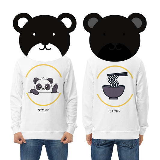 Panda & Ramen Unisex Organic Cotton Sweatshirt