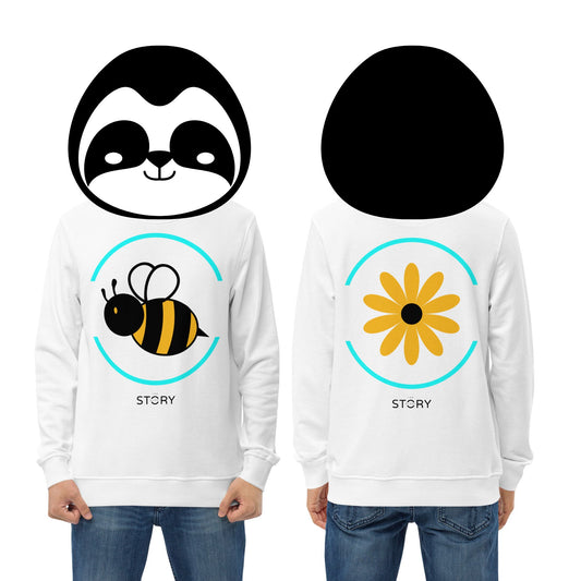 Bee & Flower Unisex Organic Cotton Sweatshirt