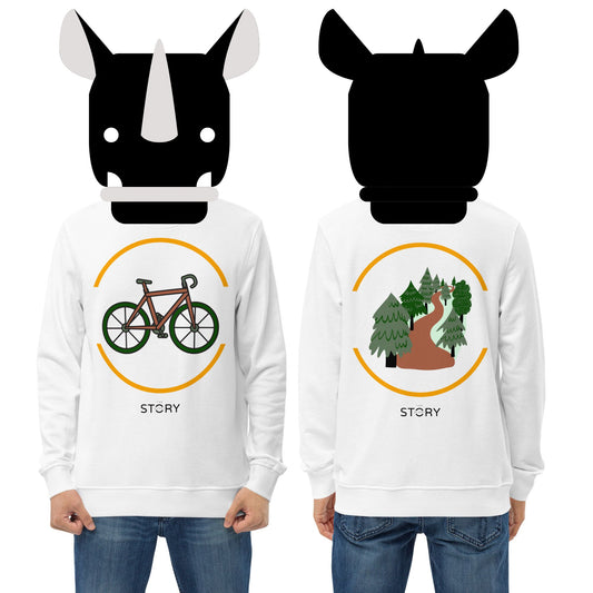 Bicycle & Open Road Unisex Organic Cotton Sweatshirt