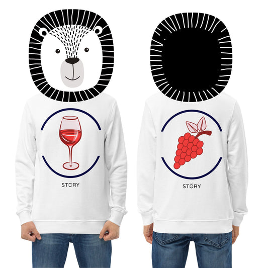 Wine & Grapes Unisex Organic Cotton Sweatshirt